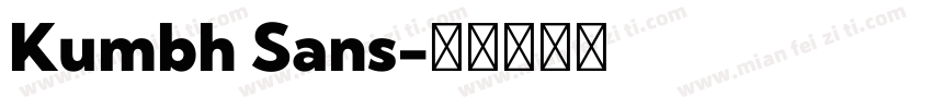 Kumbh Sans字体转换